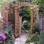 Arbour with gate