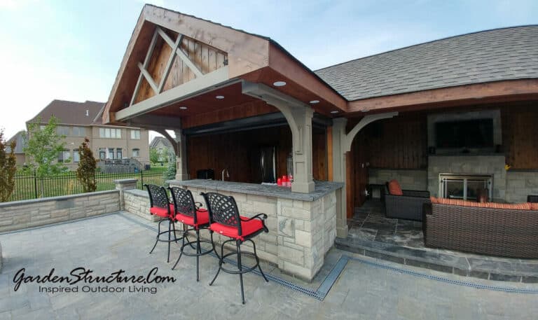 cabana designs plans - a pool house in Aurora Ontario