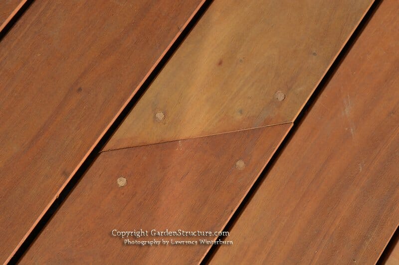 exterior stain on wood mahogany deck