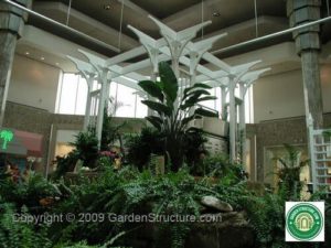 P008 pergola details as a focal point for display in Sherwood Mall in Toronto