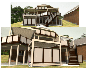 Preliminary 3D photorealistic rendering - Deck Builders Barrie