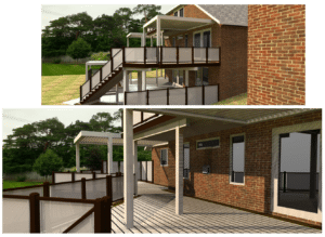 Deck Design Renderings - Deck Company Barrie