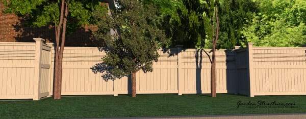 Substantial intriguing and beautiful fence designs
