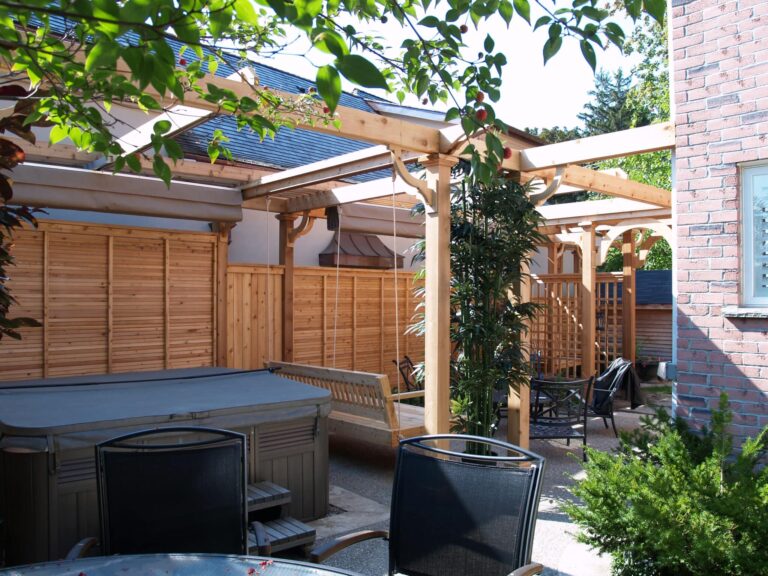 Outdoor structure project in Burlington, Ontario