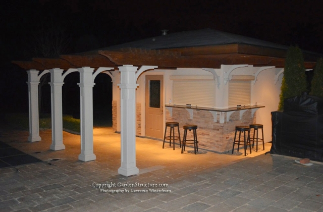 The Cabana at night