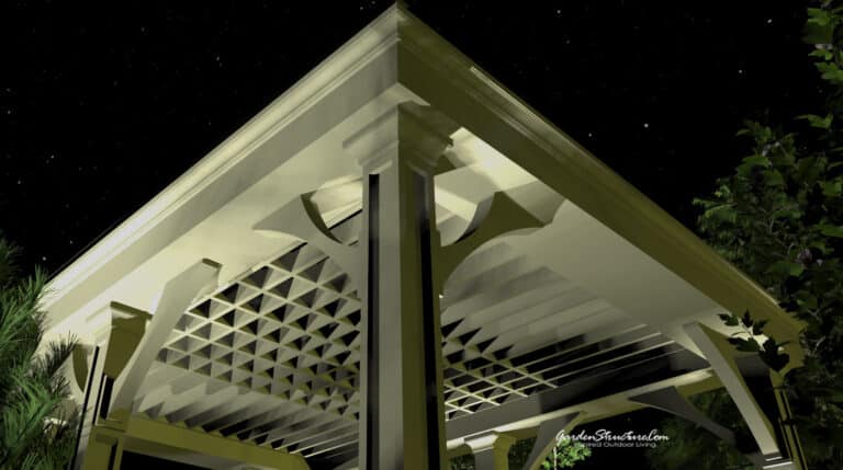 pergolas ontario - braces provide lateral strength