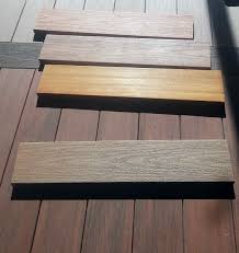 PVC decking with wood decking