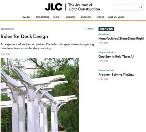 Rules for deck design