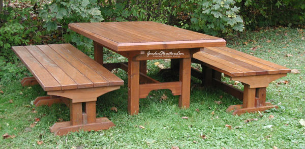 table and bench plans