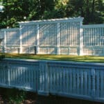 Tennis court fence design