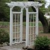 A Garden Arbor in White Stain build with DIY Step by Step Plans