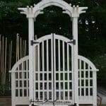 white garden trellis arbor 1