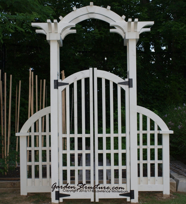 white garden trellis arbor 1